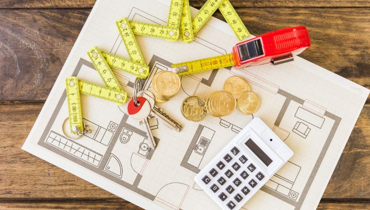 Vivienda sobre planos